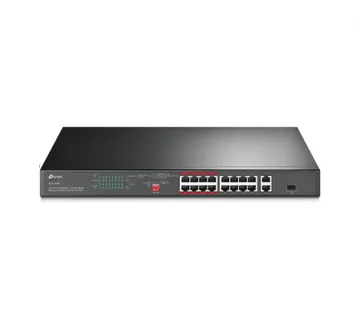 TP-Link 16-Port PoE+ Smart preklopnik (Switch), 24×10/100M, 2×G-LAN, 1×G SFP (250W) - Umag