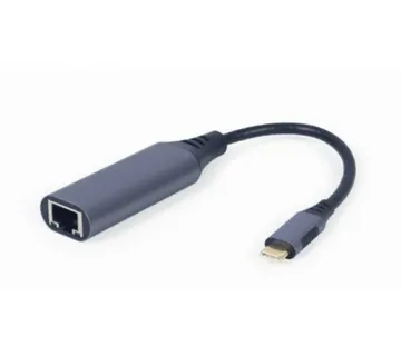 Gembird USB type-C Gigabit network adapter, space grey - Umag