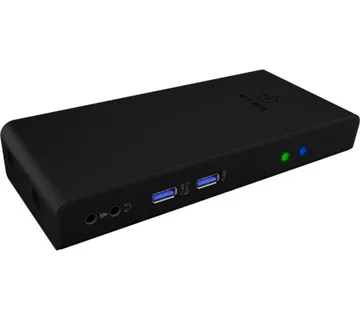 Docking station ICY BOX IB-DK2251AC, USB-C/B na 2x HDMI, USB-C, 3x USB 3.0 Type-A, 4x USB 2.0 Type-A, G-LAN RJ45, za notebook - Umag