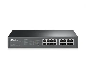TP-Link 16-port Gigabit Easy Smart Desktop/Rackmount PoE+ preklopnik (Switch), 16×10/100/1000M RJ45 ports, 8×PoE+ ports, meta - Umag