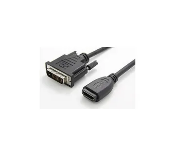 Roline VALUE adapter/kabel DVI-D (24+1) - HDMI, M/F, 0.15m - Umag