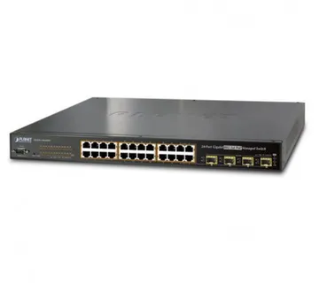 Planet 24P GbE High Power POE 4 SFP Mngd Switch (440W) - Umag
