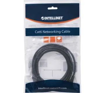 Intellinet Cat6, CCA, U/UTP, PVC, RJ45, 7.5m, crni - Umag