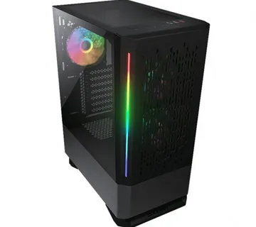 Cougar I MX430 Air RGB Black I 3851C60.0001 I Case I Mid tower / 3 ARGB fans / 2 LED Strips / TG tra - Umag