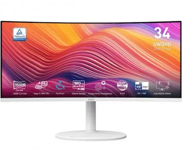 Monitor MSI Modern MD342CQPW 34" / UWQHD / 120Hz / 1ms MPRT / curved / white - Umag