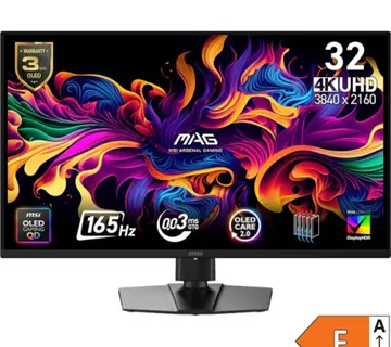 Monitor MSI MAG 322UP QD-OLED E16 31,5" / 4K UHD / 165Hz / 0,03ms (GTG) (black) – adjustable stand - PD 15W - Umag