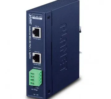 Planet Industrial Single-Port 10 100 1000Mbps 802.3bt PoE Splitter - Umag