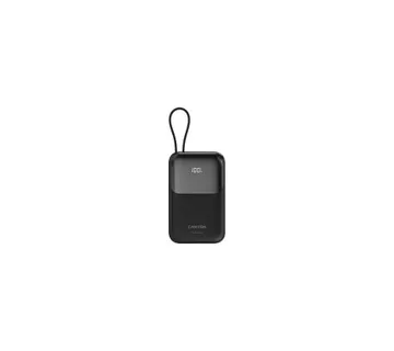 CANYON power bank OnPower 101 built-in cable 10000 mAh PD22.5W Black - Umag