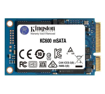 Kingston Technology KC600 mSATA 256 GB Serijski ATA III 3D TLC - Umag