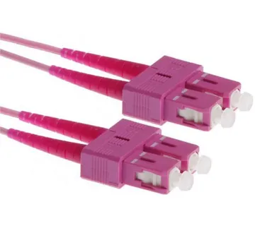 NFO Patch cord, SC-SC, Multimode 50 125, OM4, LSZH, 2mm, Duplex, 3m - Umag