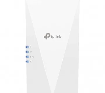TP Link AX1800 Wi-Fi 6 Range Extender, 2.4GHz and 5GHz, 1 Gigabit Ethernet Port, 574 Mbps at 2.4GHz, - Umag