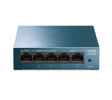 TP-Link LiteWave 5-Port Gigabit Desktop preklopnik (Switch), 5×10/100/1000 RJ45 Ports, metalno kućište - Umag
