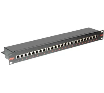 Roline Cat.6/Class E 19" Patch Panel 24-porta STP, crni - Umag