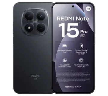 Xiaomi Redmi Note 15 Pro 5G Dual Sim 8GB RAM 256GB - Black - Umag