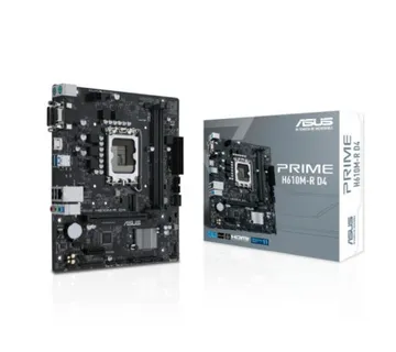 Asus MB Prime H610M-R D4-SI, S.1700, 2xDDR4/3200, PCIe 4.0, G-LAN, VGA/HDMI/DVI-D, mATX - Umag