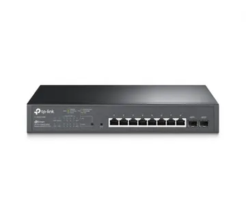 TP-Link Omada JetStream 10-port Gigabit PoE+ Smart preklopnik (Switch), 8×10/100/1000M RJ45 ports + 2×SFP ports (150W) - Umag
