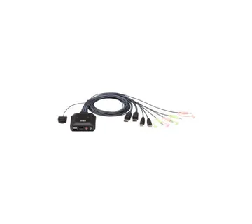 ATEN 2-port USB DisplayPort KVM Switch sa kablovima (CS22DP) - Umag