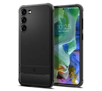 Spigen Rugged Armor, zaštitna maska za telefon, crna - Samsung Galaxy S23+ - Umag