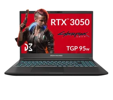 Dream Machines RG3050-15EU50/ Core i5-13500H/16GB/500GB M.2 SSD/15.6" FHD WVA 144Hz/RTX3050 4GB/Wi-Fi 6/Multi-Color Kb/3 Cell - Umag