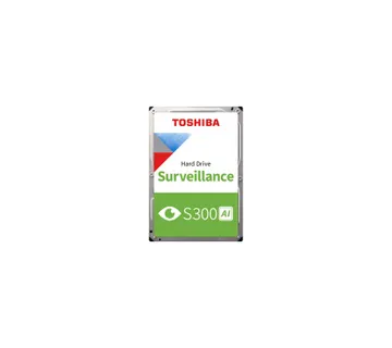 HDD Video Surveillance TOSHIBA S300 AI 8TB CMR, 3.5'', 512MB, 7200RPM, SATA, 64 cameras, 24/7, TBW: - Umag