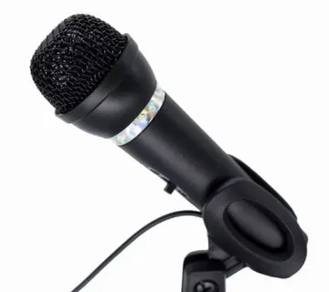 Gembird Condenser microphone with desk-stand, black - Umag