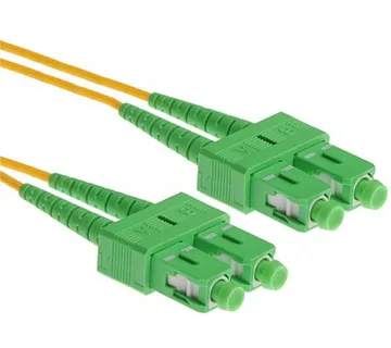 NFO Patch cord, SC APC-SC APC, Singlemode 9 125, G.657A2, Duplex, 1m - Umag
