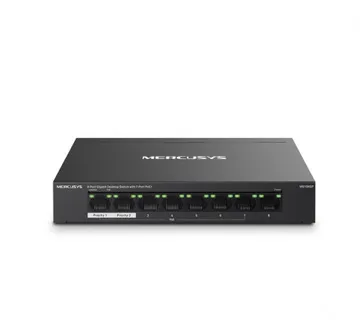 Mercusys 8-Port Gigabit Desktop preklopnik (Switch) 7× Gigabit PoE+, 1× Gigabit Non-Po, Plug &amp; Play, metalno kućište - Umag