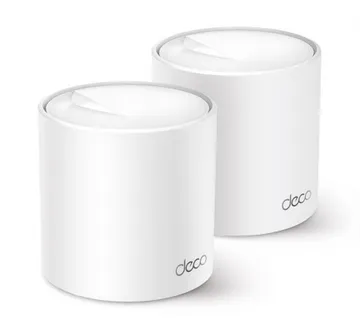 TP-Link AX3000 Deco X50 (2-pack), Dual-Band Mesh Wi-Fi 6, 574Mbps/2402Mbps (2.4GHz/5GHz), 802.11ax/ac/n/a/b/g, 3×G-LAN, Deco - cover