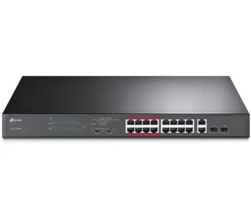 TP-Link 16-Port 10 100 Mbps 2-Port Gigabit Rackmount Switch with 16-Port PoE - Umag