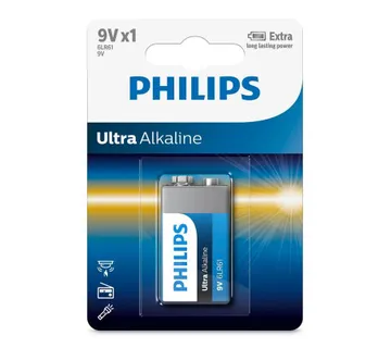 Philips baterija 6LR61E1B, 9V - cover