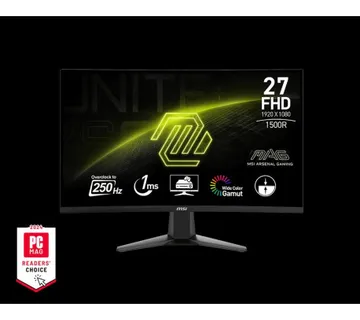 MSI MAG 27C6X Gaming Monitor, 27", 1920 x 1080 (FHD), VA, Curve 1500R, 250Hz, 250nits, 1ms, Adaptive - Umag
