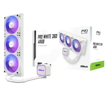 ASRock Pro White 360 ARGB AIO Liquid Cooler - Umag