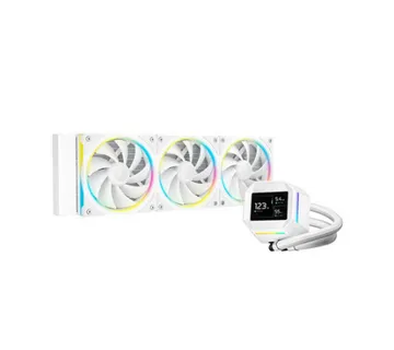 AIO Liquid Cooler DeepCool LM360 WH, 360mm, LCD, ARGB - Umag