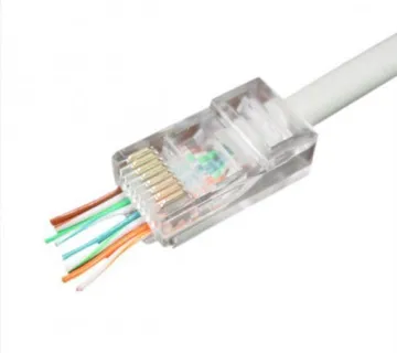 Gembird Cat5e Cat6 pass-through modular UTP plug 8P8C, 100 pcs - Umag