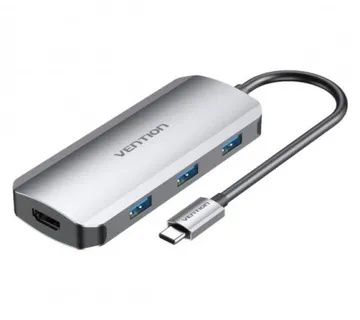 Vention USB-C to HDMI USB 3.0x3 PD Docking Station 0,15m - Umag