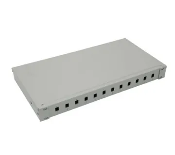 NFO Patch Panel 1U 19" - 12x SC Simplex LC Duplex, Closed, 1 tray - Umag