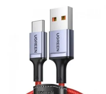 UGREEN USB-C (M) na USB 2.0 A (M) 6A, supercharge, crveni, pleteni kabel MFi, 1.0m - Umag