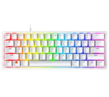 Razer Huntsman Mini - Mercury Edition - 60%Optical Gaming Keyboard (Linear Red S - Umag