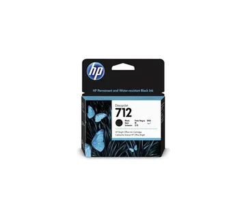 Tinta HP 3ED71A 712 black Design jet T630/T650/T230/T250/T650 80ml - Umag
