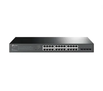 TP-Link Omada JetStream 24-port Gigabit L2 PoE+ Smart preklopnik (Switch), 24×10/100/1000M RJ45 port, 4×Gbit SFP, 802.3at/af, - Umag