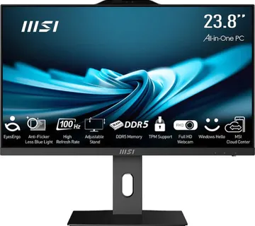 All-in-One Computer MSI PRO AP242P 14M Core i3 / 8 GB RAM / 512 GB SSD / 23.8" FHD / Windows 11 Pro (Black) - Umag