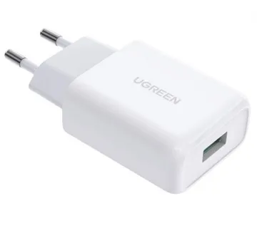 UGREEN zidni punjač 18W, USB-A, QC 3.0, bijeli - Umag