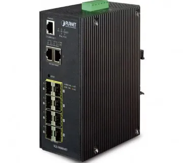 Planet Industrial 10-Port Full Gigabit Managed Ethernet Switch - Umag