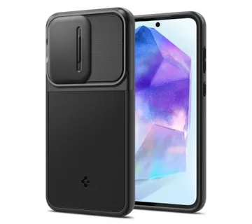 Spigen Optik Armor, crni - Samsung Galaxy A55 (ACS07535) - Umag
