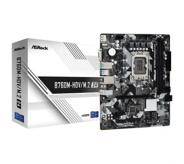 ASRock MB B760M-HDV/M.2 D4, S.1700, 2×DDR4/5333MHz(OC), PCIe 4.0, G-LAN, USB-C, VGA/DP/HDMI, mATX - Umag