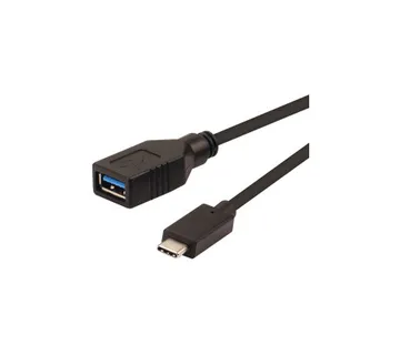 Roline USB3.2 Gen 1 kabel TIP A-C F/M, 0.15m, crni - Umag