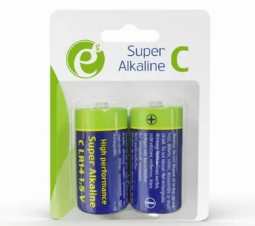 Gembird Alkaline C-cell battery, 2-pack - Umag
