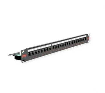 Roline Cat.6/Class E 19" Patch Panel 24-porta UTP, crni - Umag