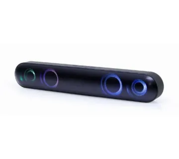 Gembird Bluetooth soundbar with LED light effect, black - Umag