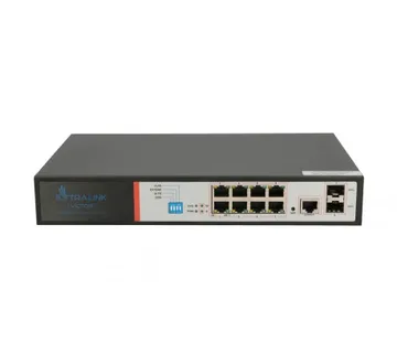 Extralink Victor Managed PoE Switch 8x Gigabit PoE 2 x SFP 150W - Umag